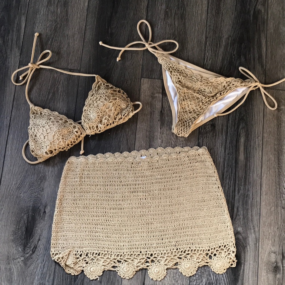 VENUS Crochet Bikini Set 3 piece